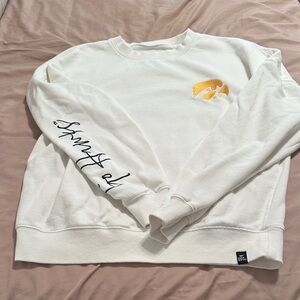Iowa White Crewneck